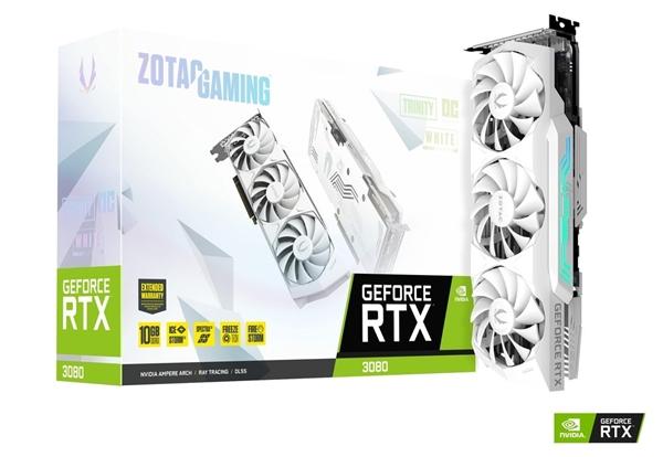 宛如白色精灵：索泰连发白色版RTX 3080/3070