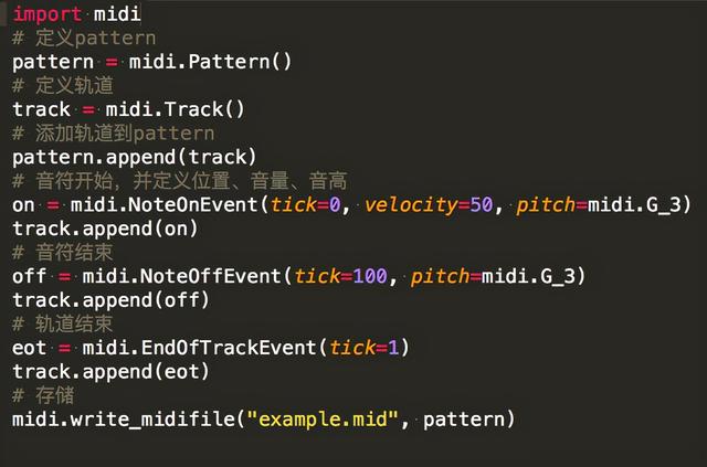 如何用PYTHON代码写出音乐