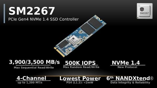 慧荣推出新一代PCIe 4.0 NVMe 1.4 SSD控制器 横扫高中低端