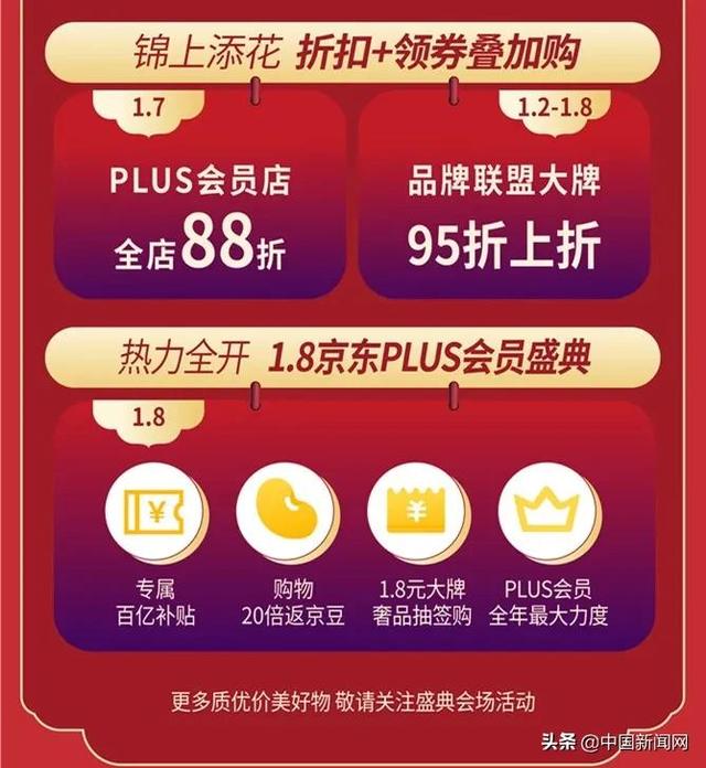 两全其美的绝佳选择！1.2-1.8京东PLUS会员年度盛典开启