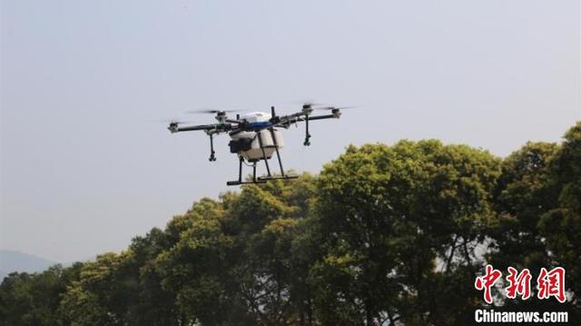 「中国新闻网」重庆首个5G网联植保无人机试飞成功