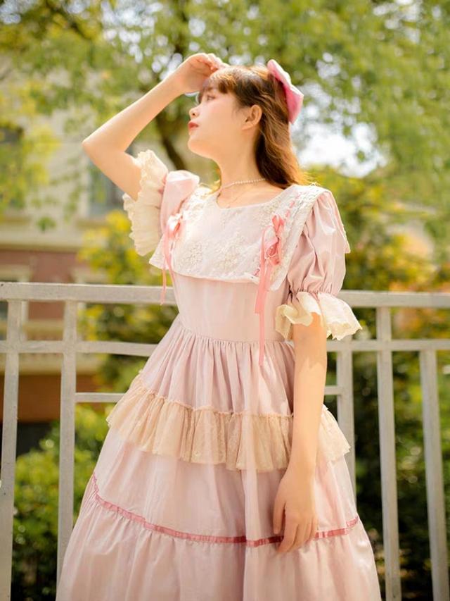 时尚探究社改良洛丽塔洋装裙，新款上新，时尚减龄甜美可爱，让你穿搭更有范