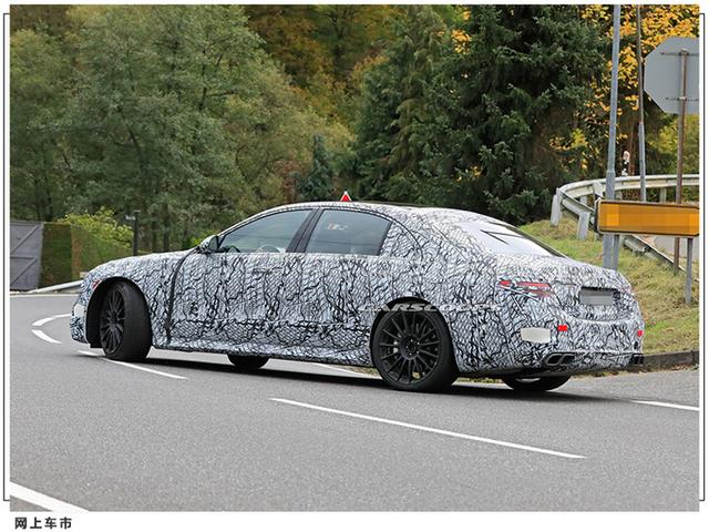 奔驰全新S63谍照曝光！搭4.0T+电动机+9AT，还配AMG专属格栅