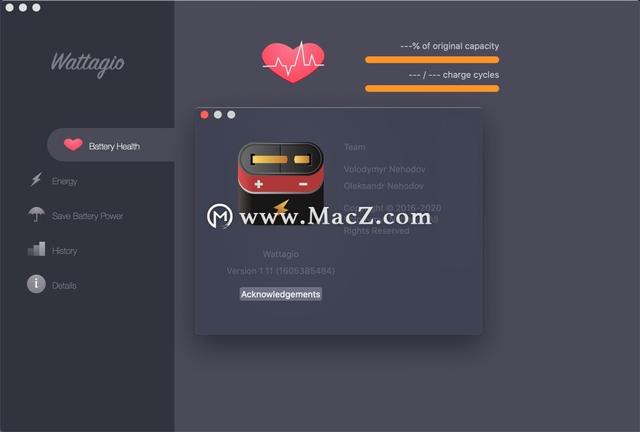 Wattagio for Mac(电池管理)