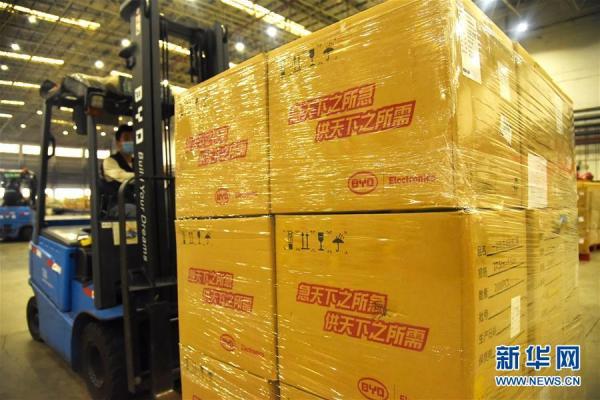 「光明网」阿里巴巴包机运送防疫物资支援非洲抗疫