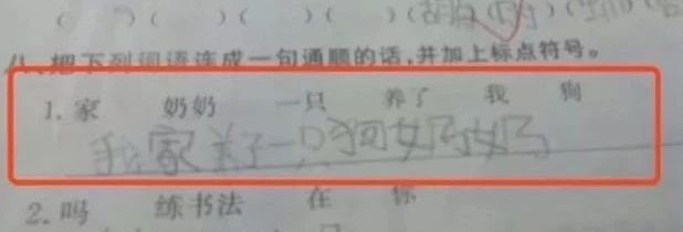 「文字上的青年」“寒假作业被我妈炒菜了”，千万不要随便动小学生的作业