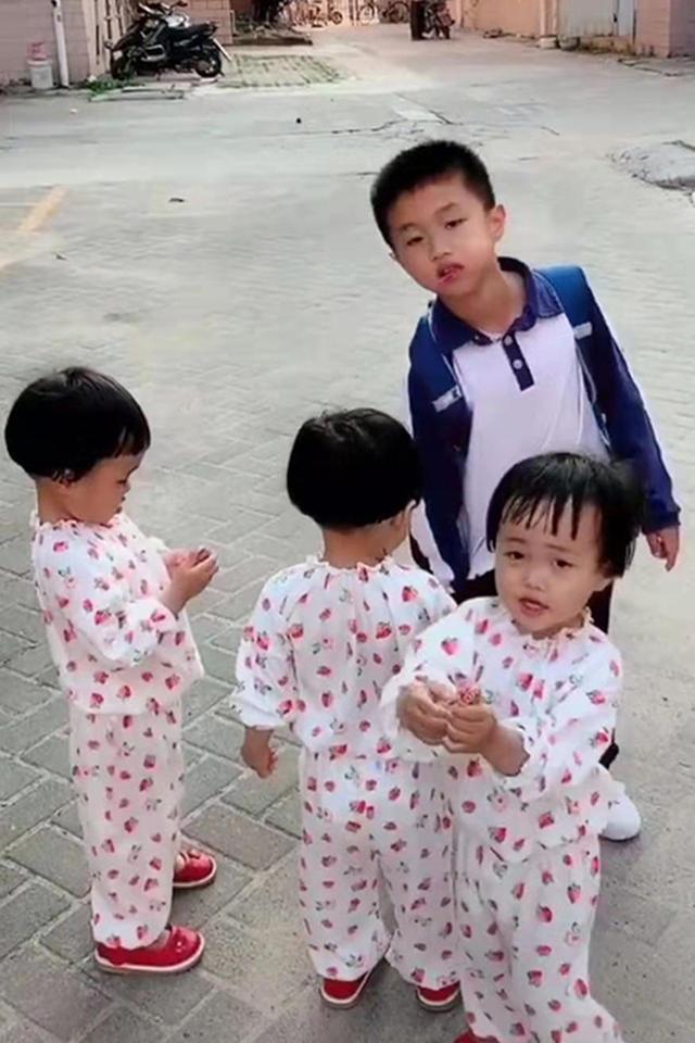 [你的育儿经]大宝吵着想要妹妹，结果一下来了3个，每天回家的欢迎仪式暖哭了