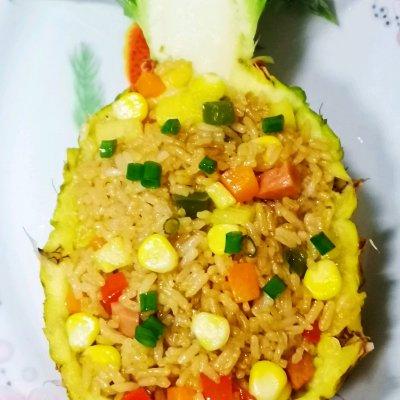 一学就上手的五彩蔬丁凤梨炒饭，小白也能1秒变大厨