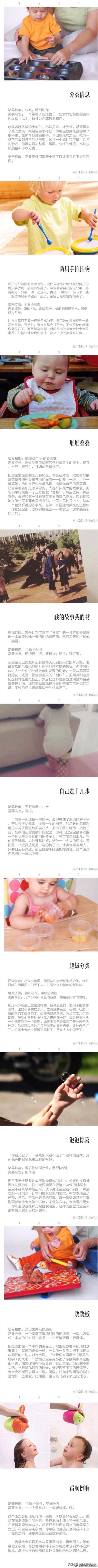 「超级宝妈」0-11月龄宝宝大动作和精细动作锻炼方法