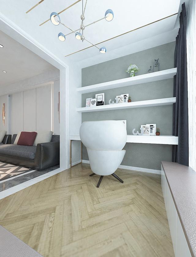 她将自己156平极简风新家，晒到同学群里，惹得大家都羡慕不已