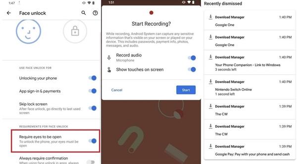 【环球网】新版Android 11推送：谷歌Pixel 4面部解锁Bug修复 录屏功能升级