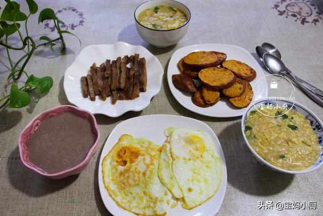 #食物趣科普#宝妈家的半小时早餐，一周换着花样做，圈友：真想去你家蹭饭