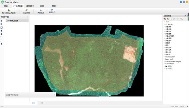 Yusense Map+行业应用软件：松材变色立木识别与定位模块