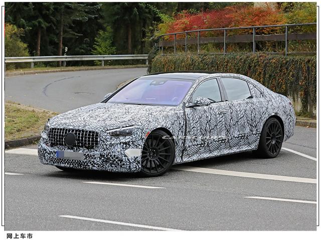 奔驰全新S63谍照曝光！搭4.0T+电动机+9AT，还配AMG专属格栅