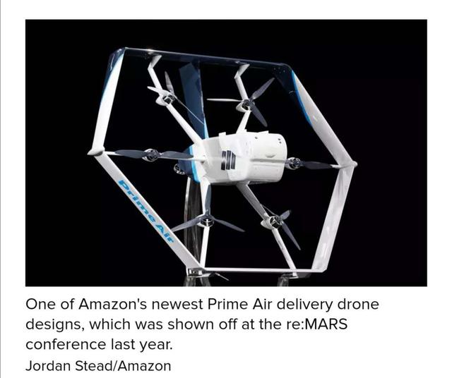 【环球网】外媒：亚马逊聘请波音前高管主管其Prime Air无人机交付业务