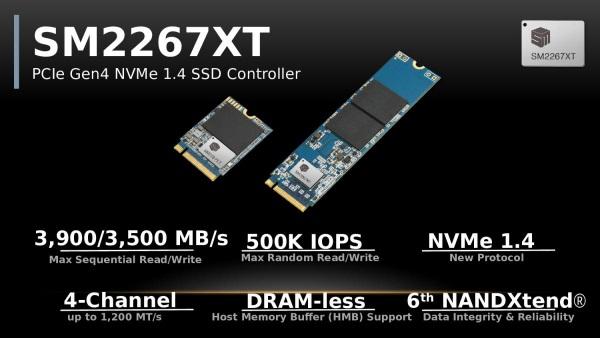 慧荣推出新一代PCIe 4.0 NVMe 1.4 SSD控制器 横扫高中低端