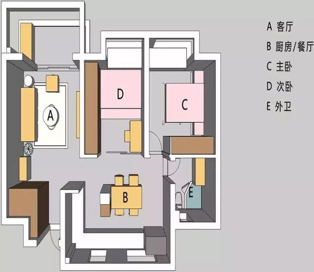 80平米、美式风，全屋温馨自在，还有一种摩登的美感