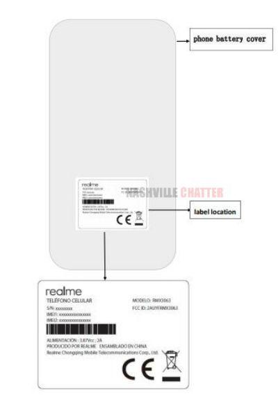 Realme RMX3063新机已获FCC认证：后置矩形三摄+5000mAh电池