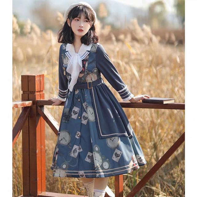 时尚探究社改良洛丽塔洋装裙，新款上新，时尚减龄甜美可爱，让你穿搭更有范