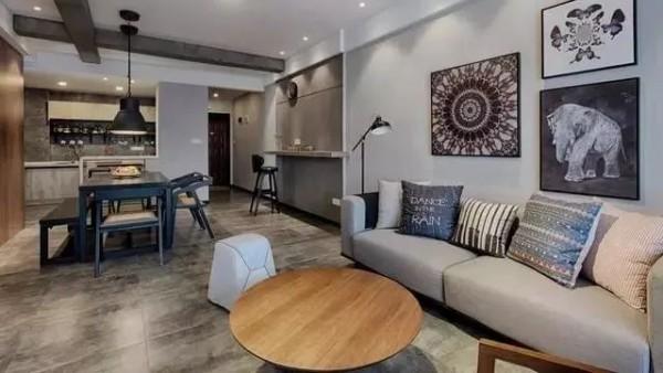 空间|100㎡现代小资风，简约工业范，年轻高级感