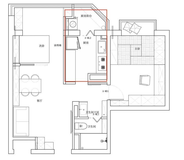 53㎡小户型住下三代人，有娃之家也能入住一年0杂物