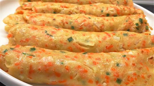 家常蔬菜早餐饼做法，柔软不发硬，营养丰富，老人孩子都爱吃