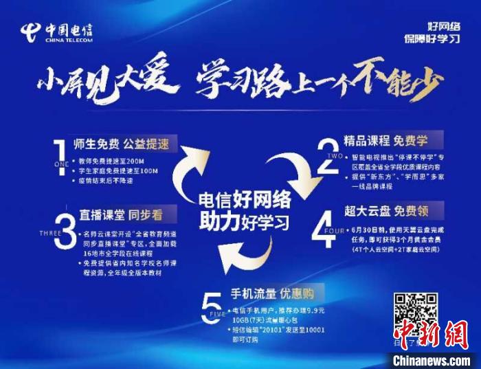 [中国新闻网客户端]中国电信安徽公司向贫困学生捐赠智能手机