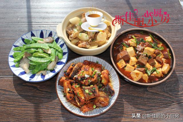 晒晒二线城市一家三口晚餐，荤素搭配简单易做，家人爱吃从不浪费