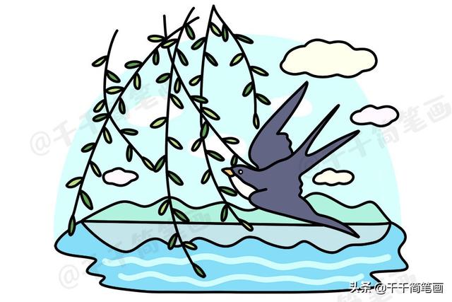 你的育儿经:儿童春天风景画大全,好看易画,让孩子更了解大自然