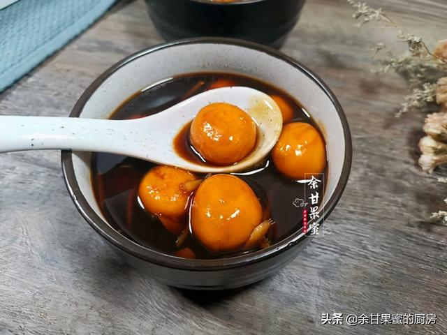 姜汁红糖红薯圆，煮一煮，Q弹软糯，早餐吃一碗，暖胃暖身