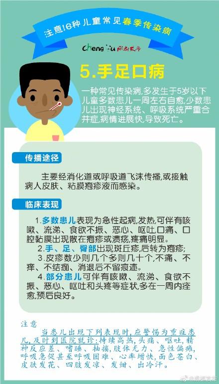 光明网@转给宝爸宝妈！9图教你儿童常见春季传染病防治
