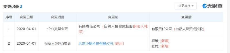 环球网@滴滴自动驾驶发生股东变更，程维个人持股90%