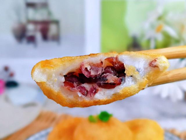 冬天就馋这个美食，做法简单，外酥里软，80后儿时的零食