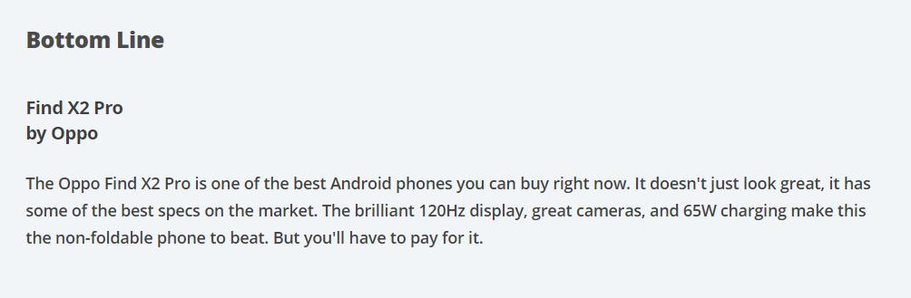 勇哥科技■OPPO Find X2 Pro获Android Authority编辑选择奖
