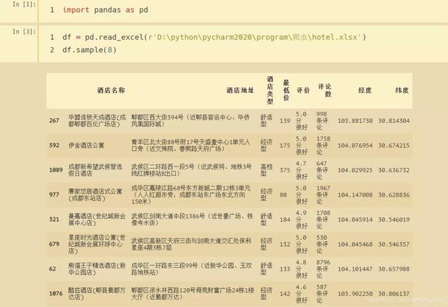 Python爬虫练习：爬取美团网成都地区的酒店信息