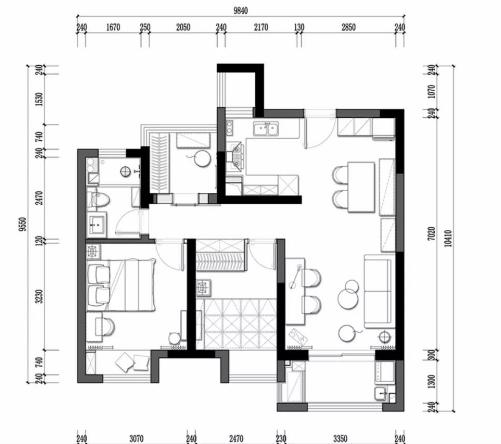 89平米的北欧风装修，这套二居室简直就是让人宁静的心灵港湾