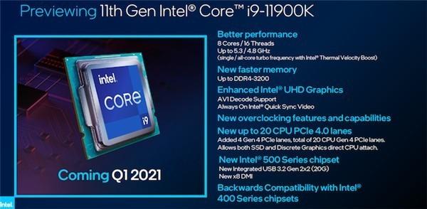CES：Intel酷睿i9-11900K、Z590主板公布