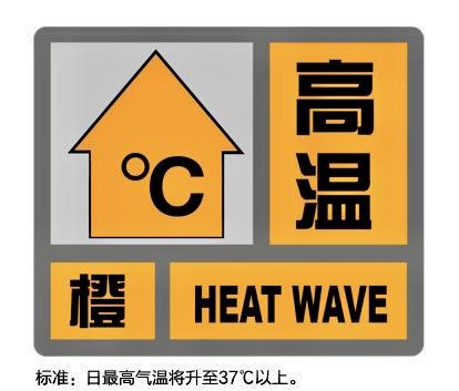今天(7月7日)12时43分,上海中心气象台更新高温黄色预警信号为高温