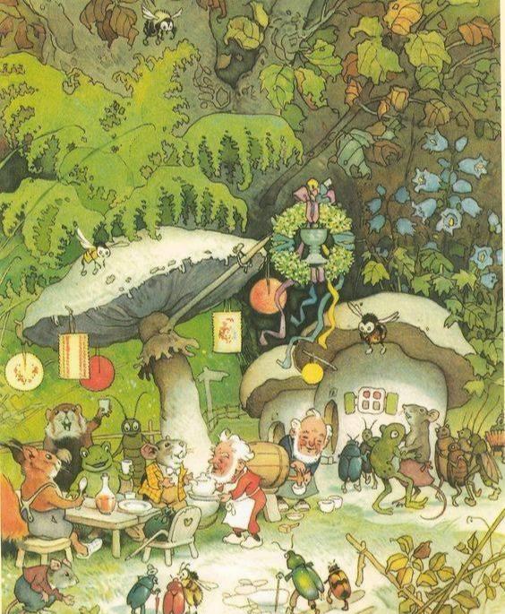 『你的育儿经』童话绘本插图 作者：插画师Fritz Baumgarten