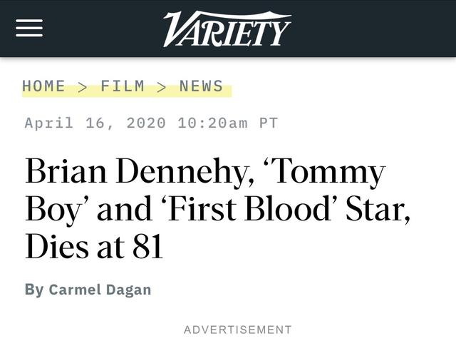 「资讯早知道」布莱恩?丹内利去世，享年81岁，曾两获美国戏剧界最高奖