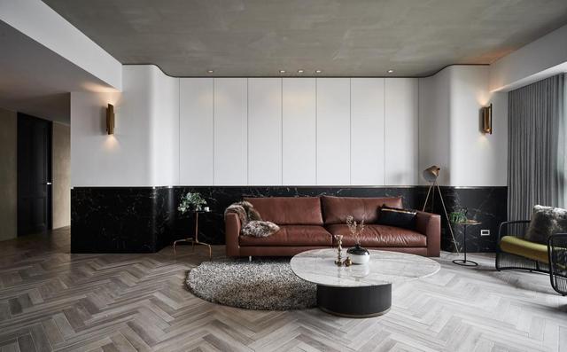 现代简约装修案例，设计和配色都很大气