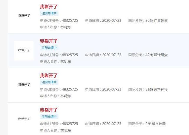 “我裂开了”被申请商标，微信新表情“演绎”该词受热捧