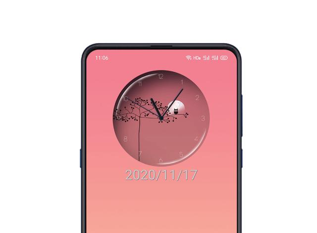 教你给手机桌面添加透明时钟，好看还实用