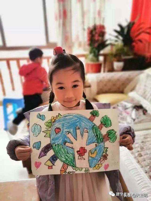 #你的育儿经#共抗疫情,爱国力行—建宁县城关幼儿园爱国教育主题活动