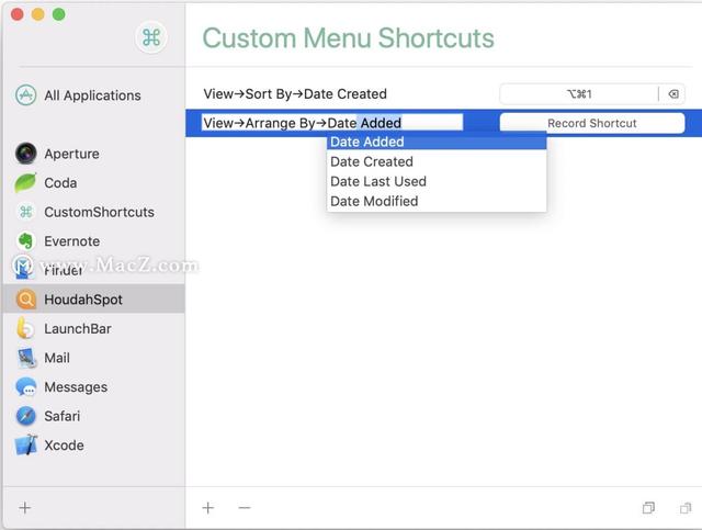 CustomShortcuts mac(自定义键盘快捷键)