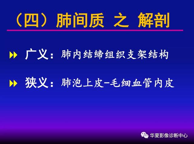 肺间质性疾病的解剖、病理、影像分析