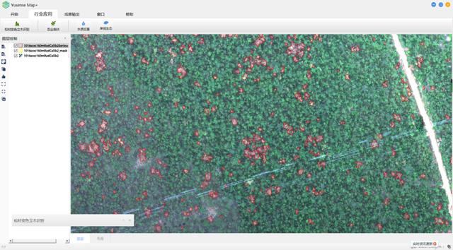 Yusense Map+行业应用软件：松材变色立木识别与定位模块