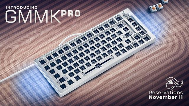 Glorious推出75%尺寸的GMMK Pro“准系统”键盘 预售价169.99美元