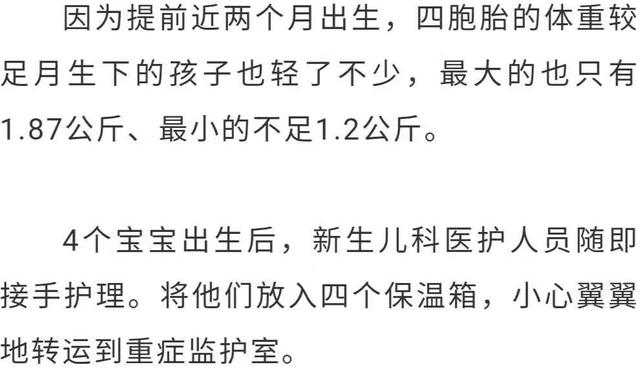 湖北女子自然受孕诞下四胞胎！三次怀孕失败第四次怀双龙双凤