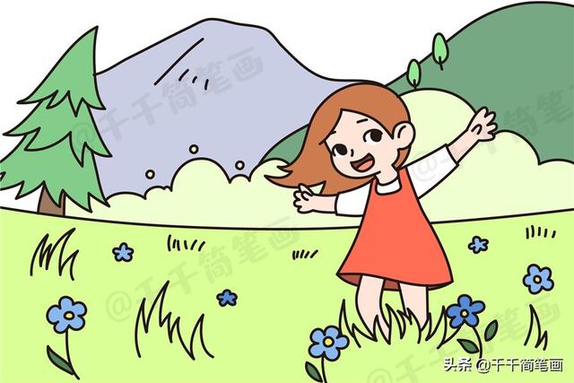 你的育儿经:儿童春天风景画大全,好看易画,让孩子更了解大自然